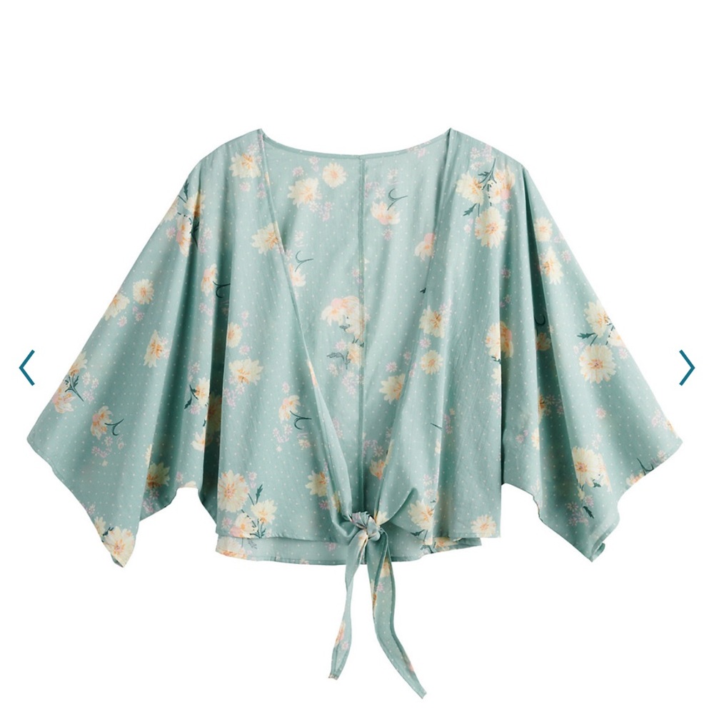 Lauren Conrad tie front kimono